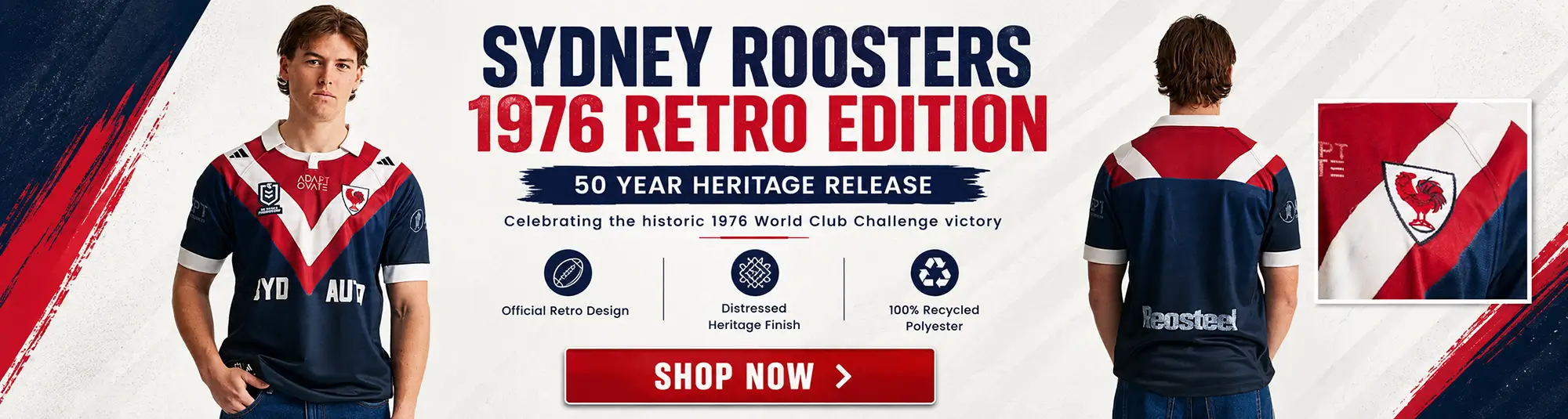Roosters 1976 Heritage Jersey - a piece of history