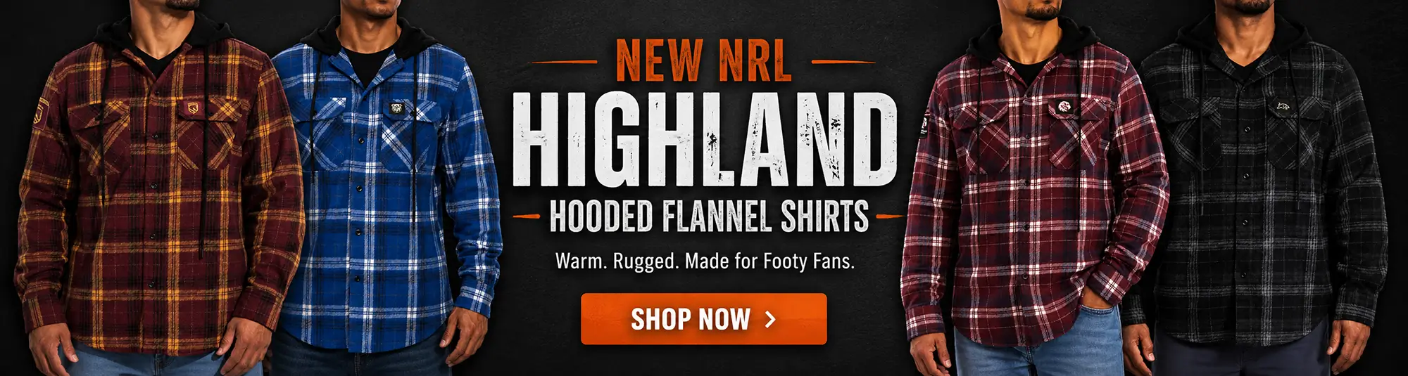 NRL Highland Hooded Flannel Shirts