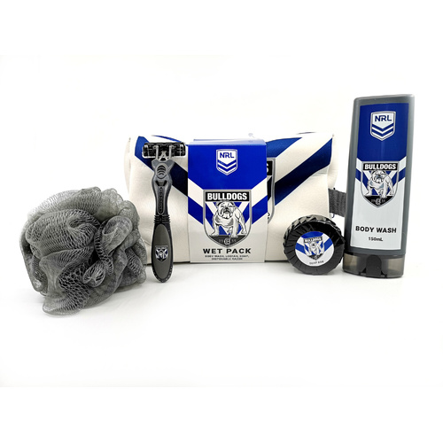 Canterbury-Bankstown Bulldogs Official NRL Toiletry Bag Gift Set