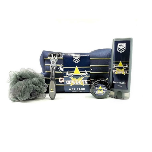 North Queensland Cowboys Official NRL Toiletry Bag Gift Set