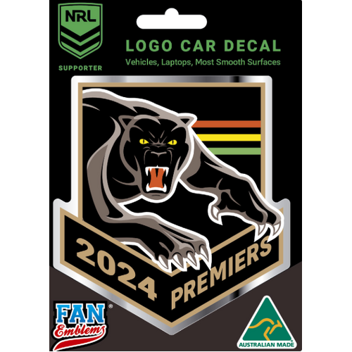 Penrith Panthers 2024 Premiers Car Decal