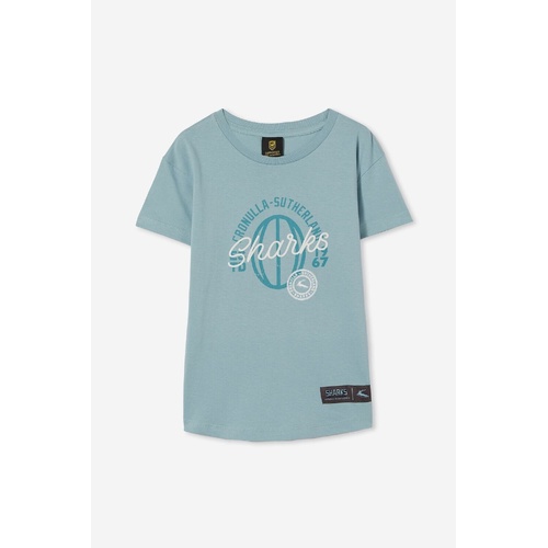 Cronulla-Sutherland Sharks NRL Kids Puff Print Tee