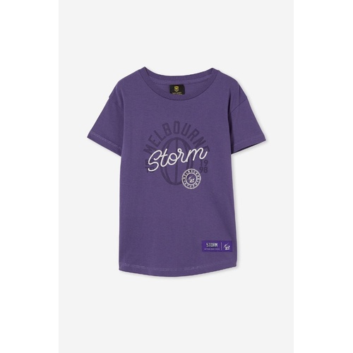 Melbourne Storm NRL Kids Puff Print Tee