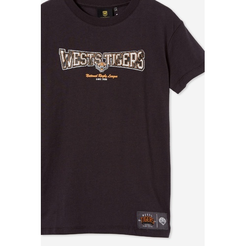 Wests Tigers NRL Kids Spray Print Team T-Shirt