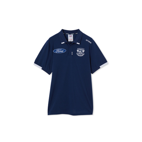Geelong Cats 2024 Mens Media Polo