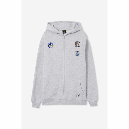 Parramatta Eels Adult Zip Through Multi Badge Hoodie