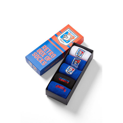 Newcastle Knights Retro Box of Socks