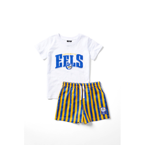 Parramatta Eels Youth T-shirt & Shorts Pj Set