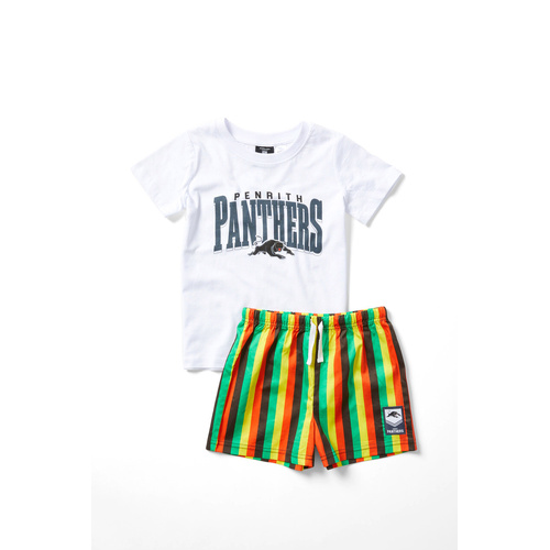 Penrith Panthers NRL Gift Youth T-shirt & Shorts Pj Set