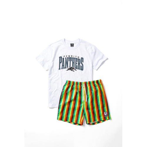 Penrith Panthers NRL Gift Adult T-shirt & Shorts Pj Set