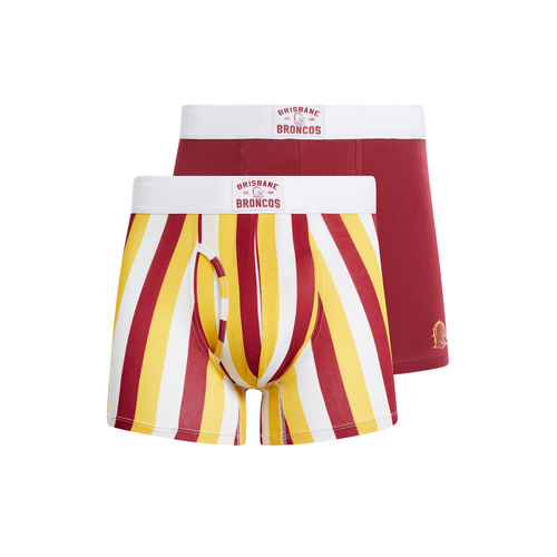 Brisbane Broncos Mens Underwear 2 pack