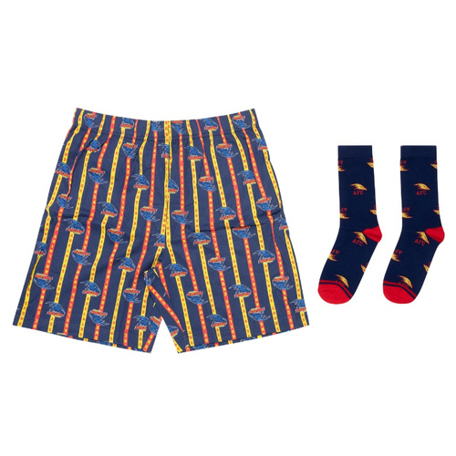 Adelaide Crows Boxer Shorts & Socks Gift Pack