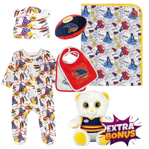 Adelaide Crows New Baby AFL Gift Pack