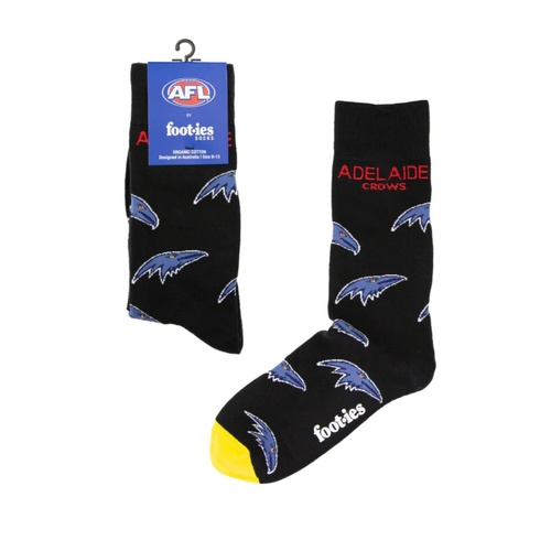 Adelaide Crows Foot-ies Organic Cotton Socks