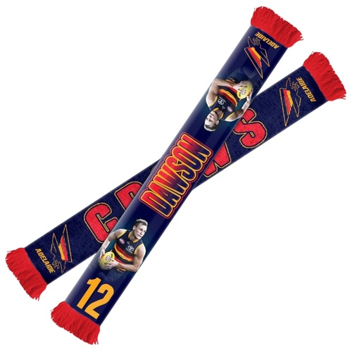 Adelaide Crows Jordan Dawson Player Scarf