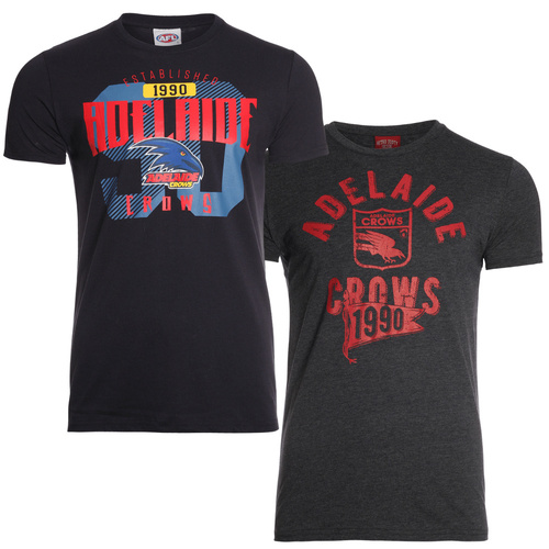 Adelaide Crows Mens T-Shirts Twin Pack