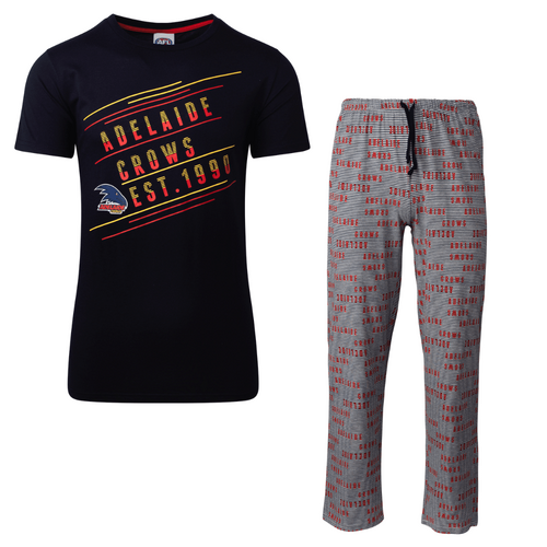 Adelaide Crows Mens Cotton Pyjama Set