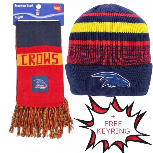 Adelaide Crows Beanie & Scarf Combo