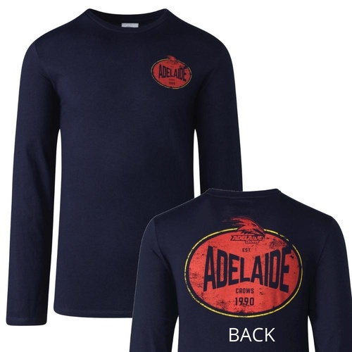 Adelaide Crows Mens Supporter Long Sleeve Tee
