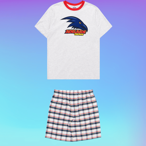 Adelaide Crows Youths Check PJ Set