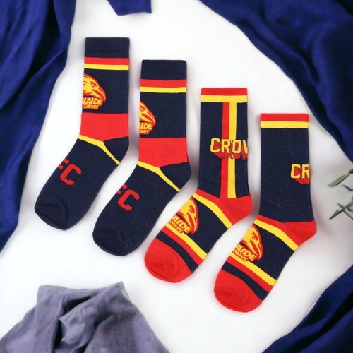 Adelaide Crows 2-Pack Mens Club Socks