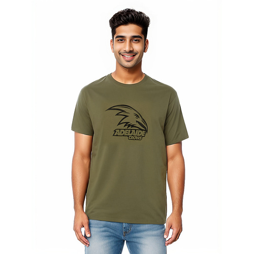 Adelaide Crows Olive Logo Adults Tee