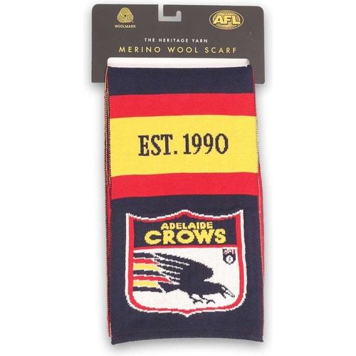Adelaide Crows Merino Wool Throwback Scarf