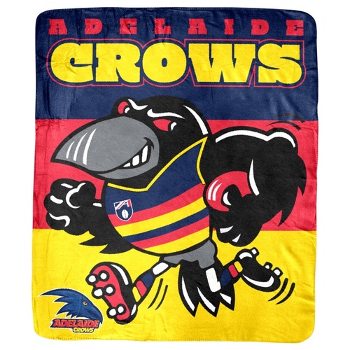Adelaide Crows Mascot Coral Fleece Throw Rug