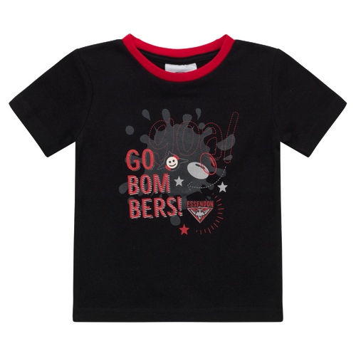 Essendon Bombers AFL Babies Ringer Tee