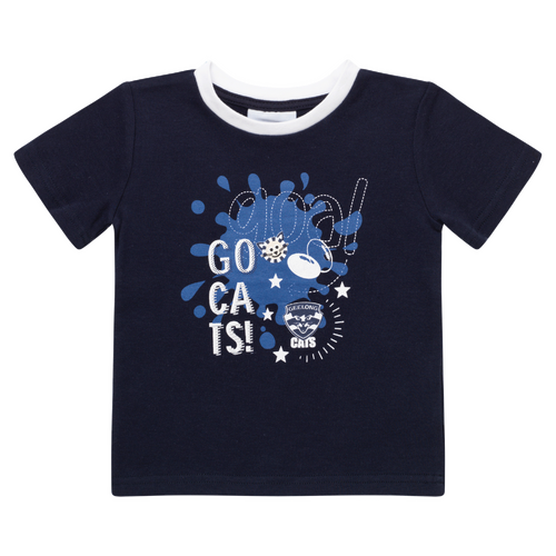 Geelong Cats AFL Babies Ringer Tee
