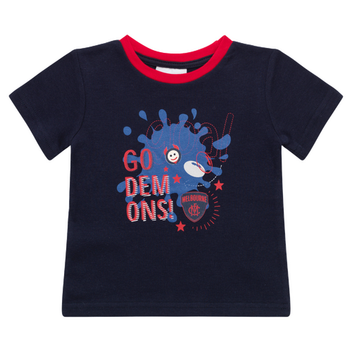 Melbourne Football Club AFL Babies Ringer Tee