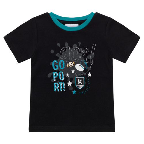 Port Adelaide Power AFL Babies Ringer Tee