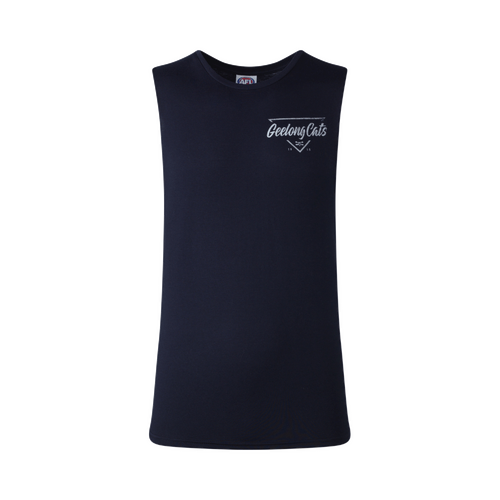 Geelong Cats S21 Mens Football Tank