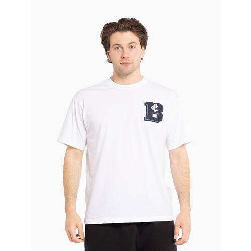 Carlton Blues Mens Letter Graphic Tee