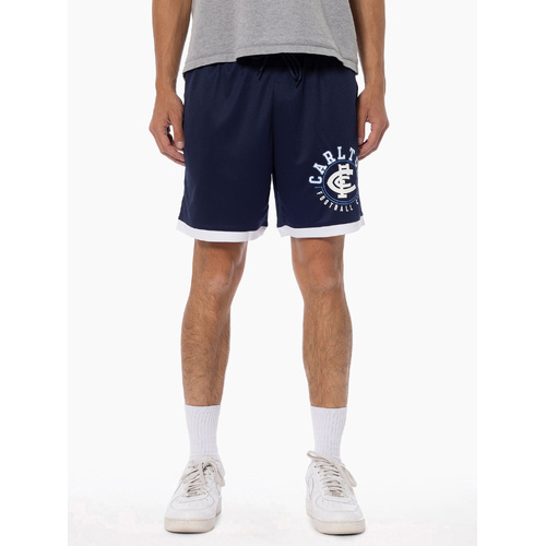 Carlton Blues Mens Mesh Basketball Shorts