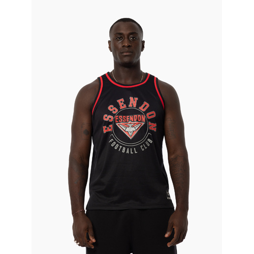 Essendon Bombers Mens Mesh Basketball Singlet