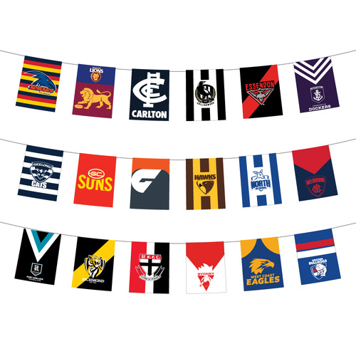 AFL All Teams Premium Indoor/Outdoor Bunting
