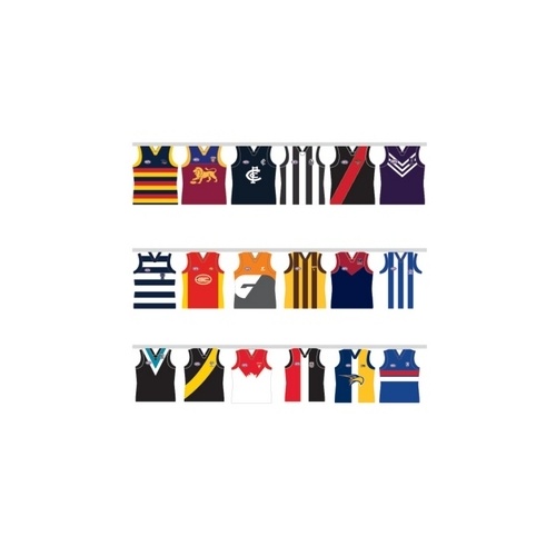 AFL All Team Party Paper Bunting
