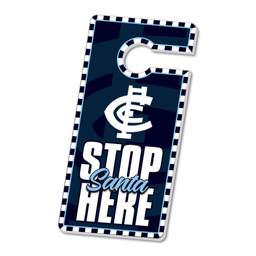 Carlton Blues Christmas Door Hanger