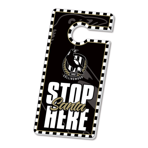 Collingwood Magpies Christmas Door Hanger
