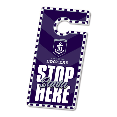 Fremantle Dockers Christmas Door Hanger