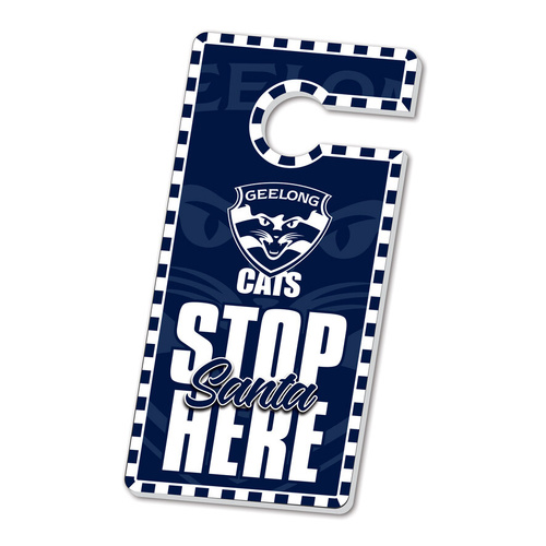 Geelong Cats Christmas Door Hanger