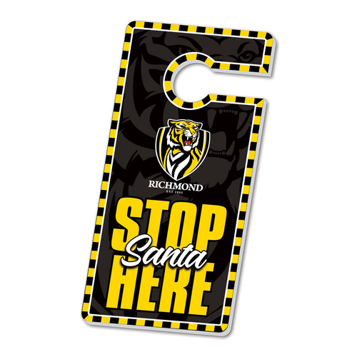 Richmond Tigers Christmas Door Hanger