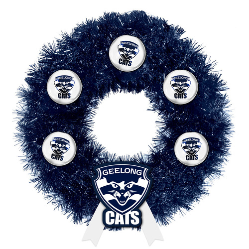 Geelong Cats Christmas Wreath