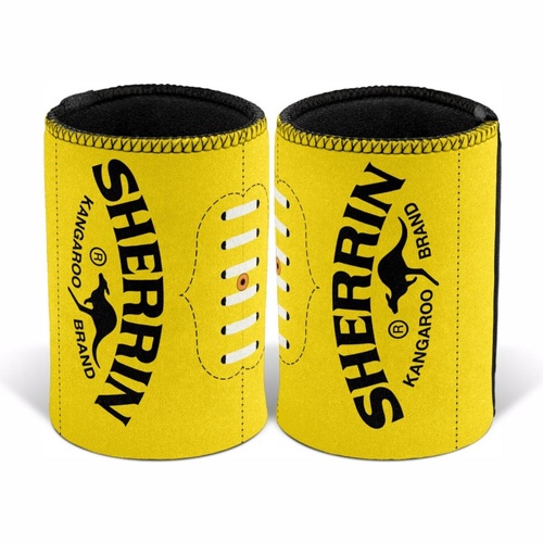 AFL Sherrin Football Stubby Holder - Yellow