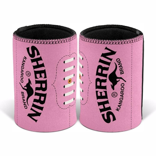 AFL Sherrin Football Stubby Holder - Pink