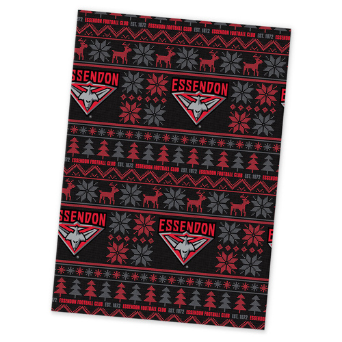 Essendon Bombers Christmas Wrapping Paper