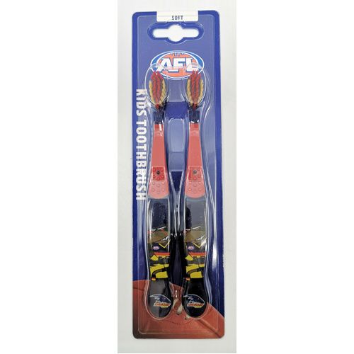 Adelaide Crows AFL Mascot Kids Toothbrush - 2 Pack