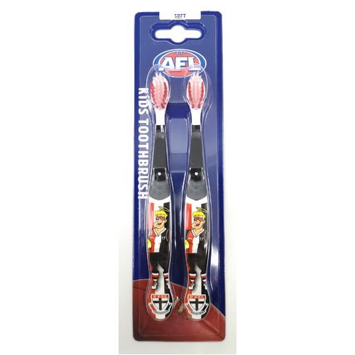 St Kilda Saints AFL Mascot Kids Toothbrush - 2 Pack