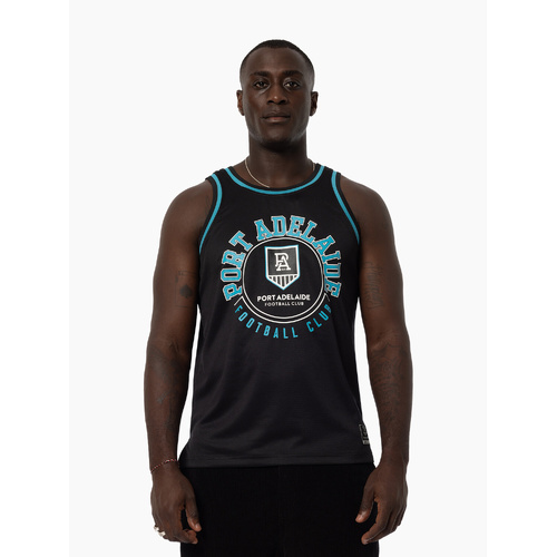 Port Adelaide Power Mens Mesh Basketball Singlet